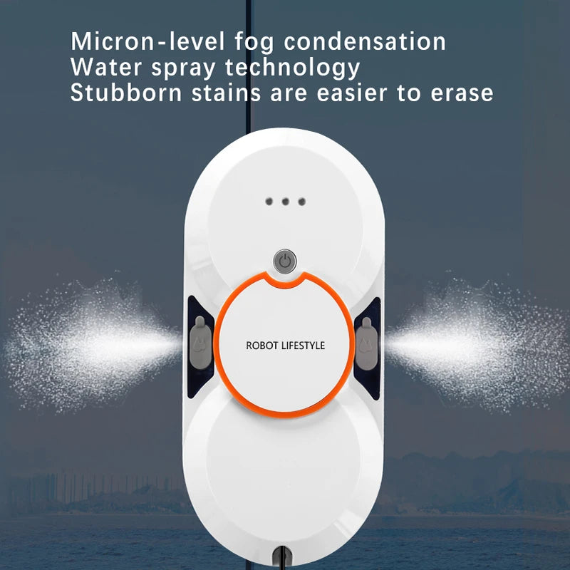 Robotic Window Cleaner Wet Cleaning 5600pa Strong Suction