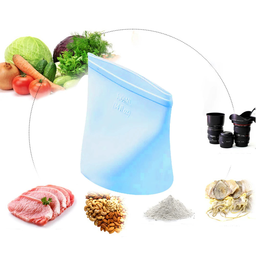Silicone Food Storage Bags Leakproof Containers Reusable