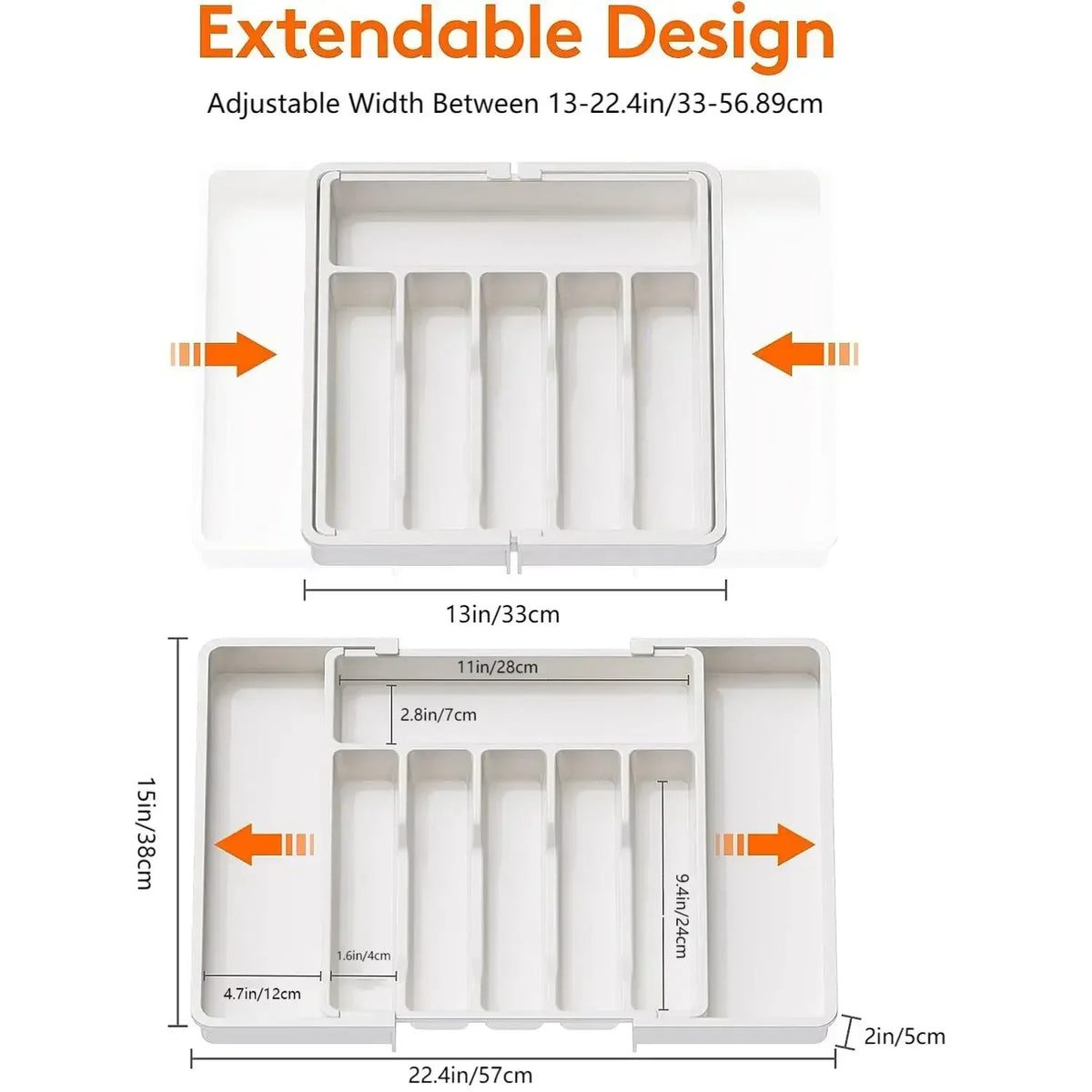 Ideal Organizing Spoon Cutlery Drawers Adjustable Utensil