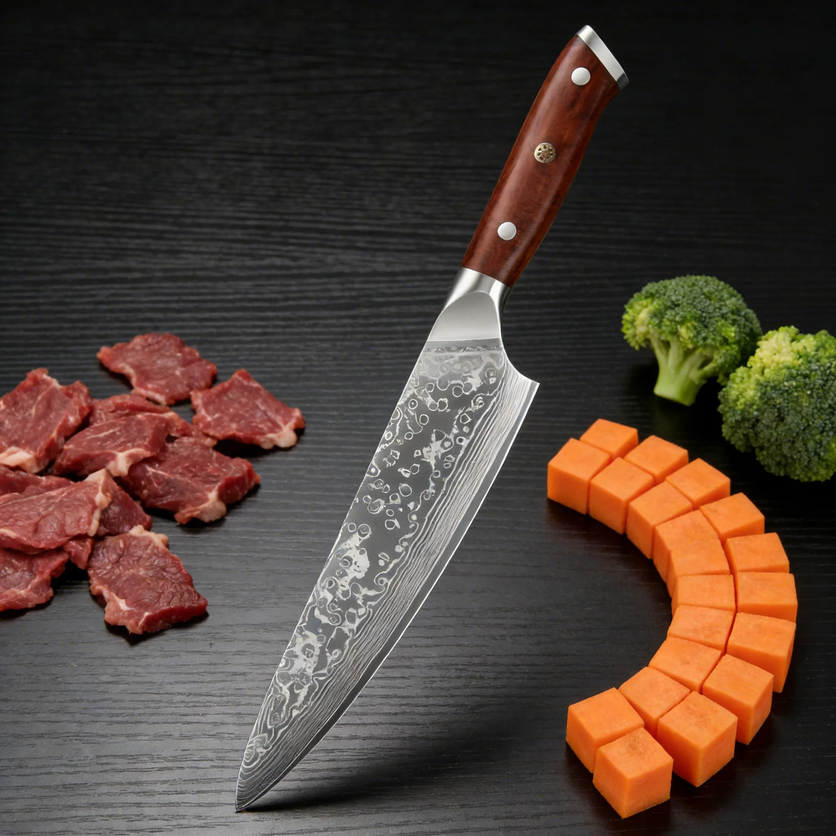 1/2/3/4pcs 67 Layer Damascus Steel Knife Fruit Vegetable