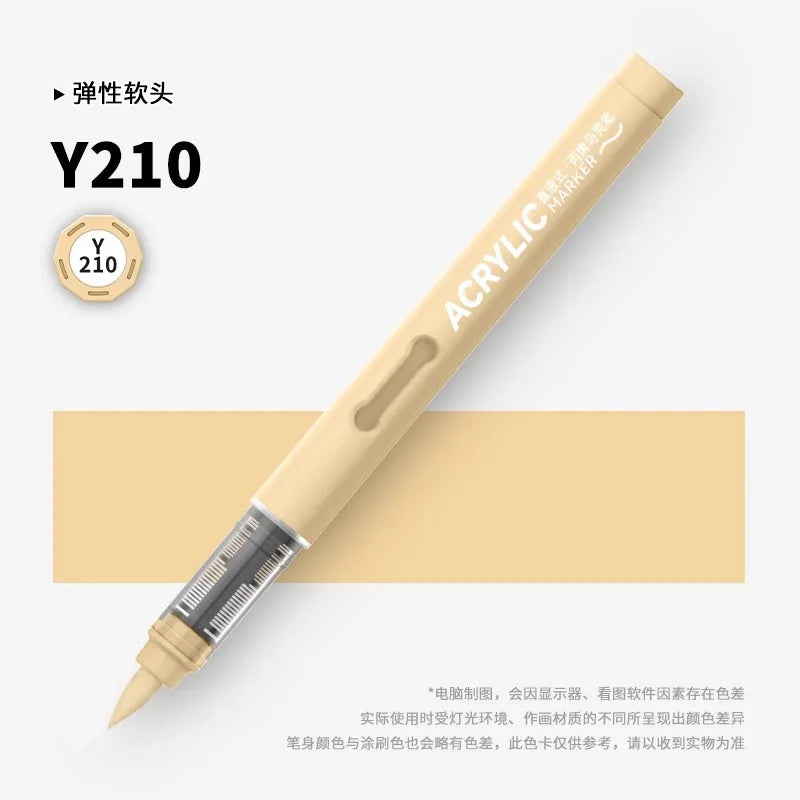 120/1 Colors Direct-Liquid Acrylic Brush Markers Pen Waterproof