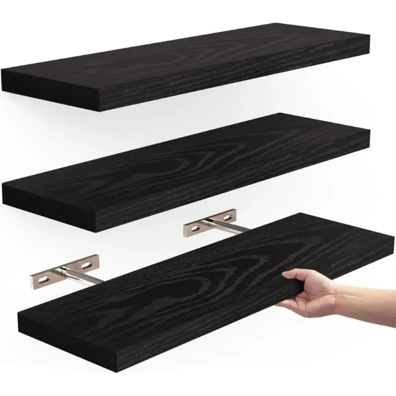Wooden Hanging Storage Rack Durable Wall Mounted Hanging