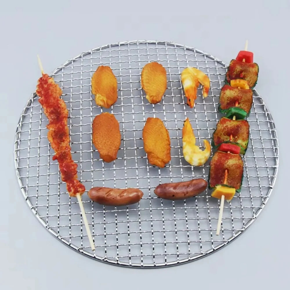 Round Air Fryer Rack Stackable Stainless Steel Grid