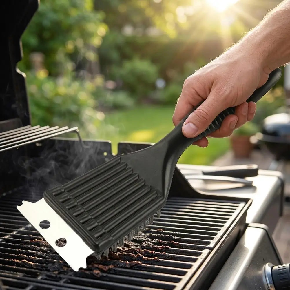 Outdoor Grill Brush Scraper Barbecue Grill Cleaning Brush