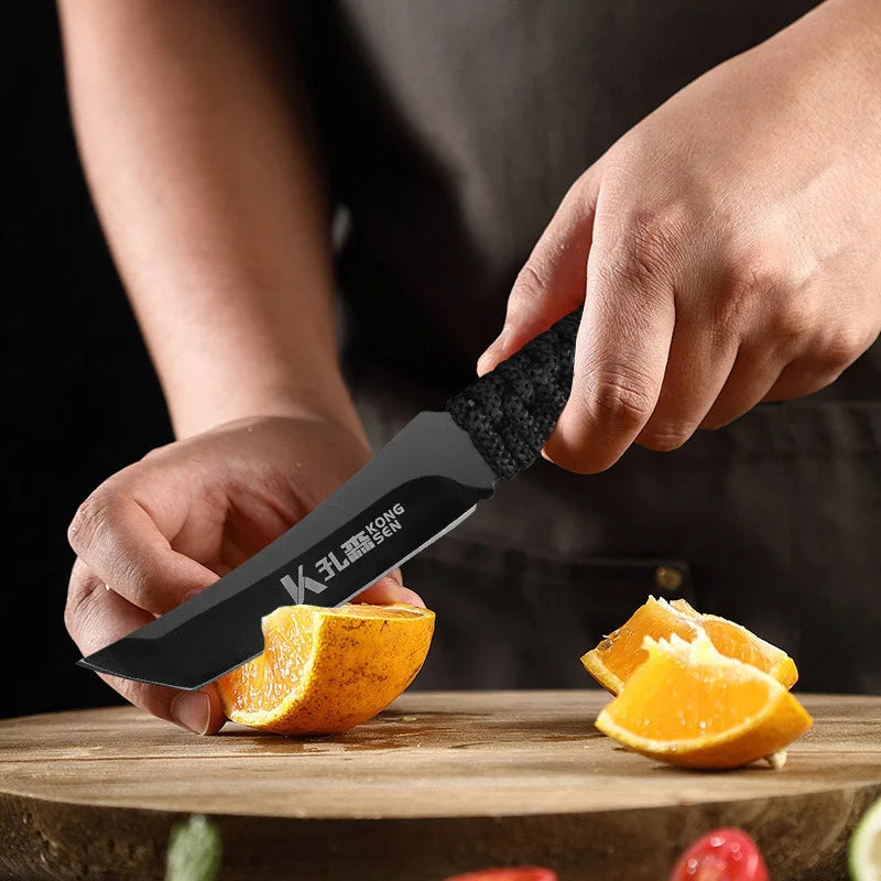 Stainless Steel Chef Knife Professional Boning Cleaver Wood