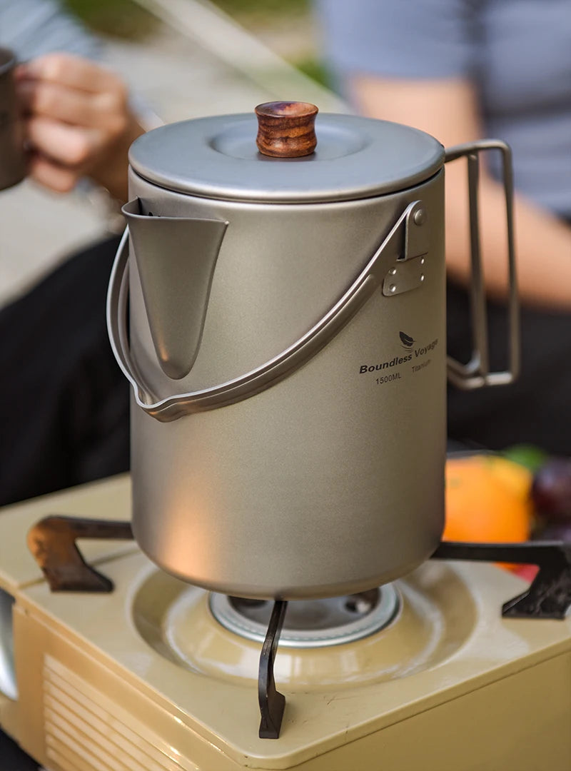 Boundless Voyage 5l Titanium Kettle Camping Coffee 500ml