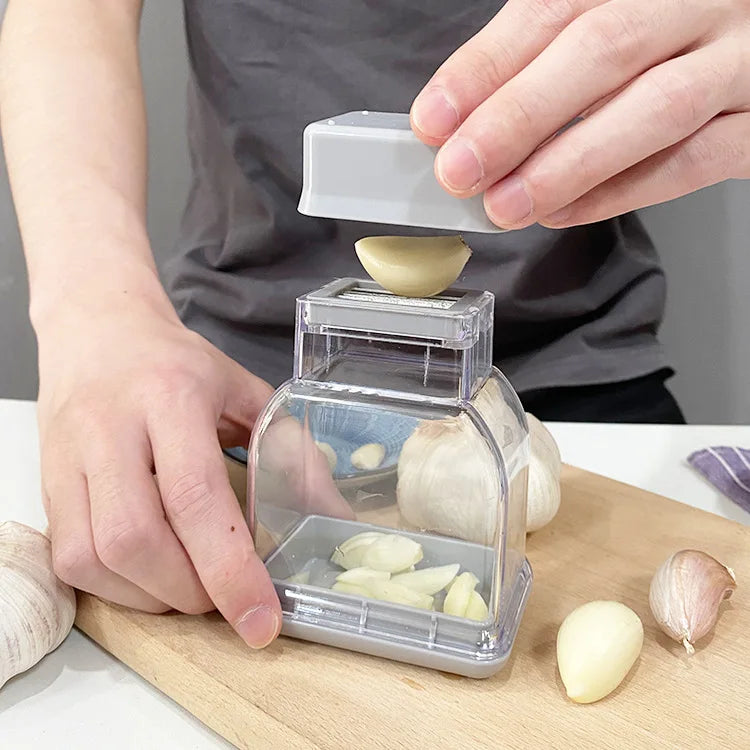 Pressing Garlic Grinding Grater Cutter Cooking Garlic Peeler