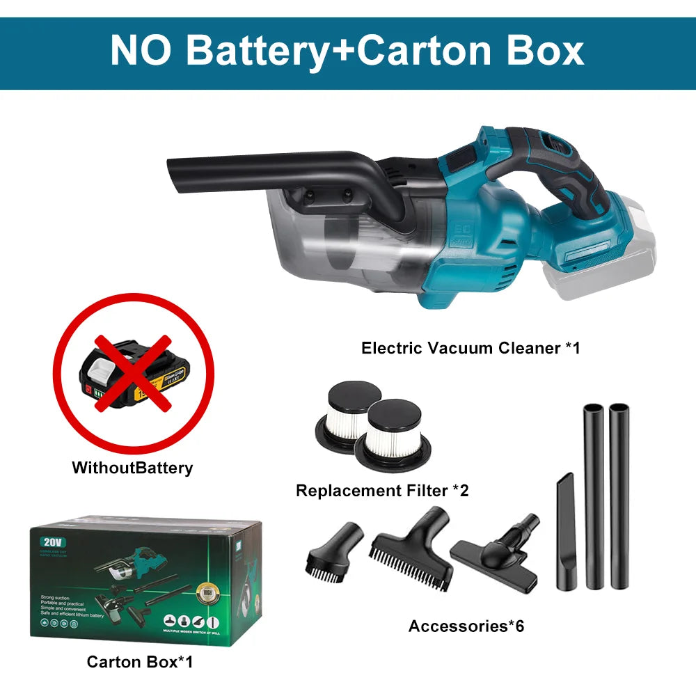 Electric Vacuum Cleaner Handheld Cordless Vacuum Car Dual