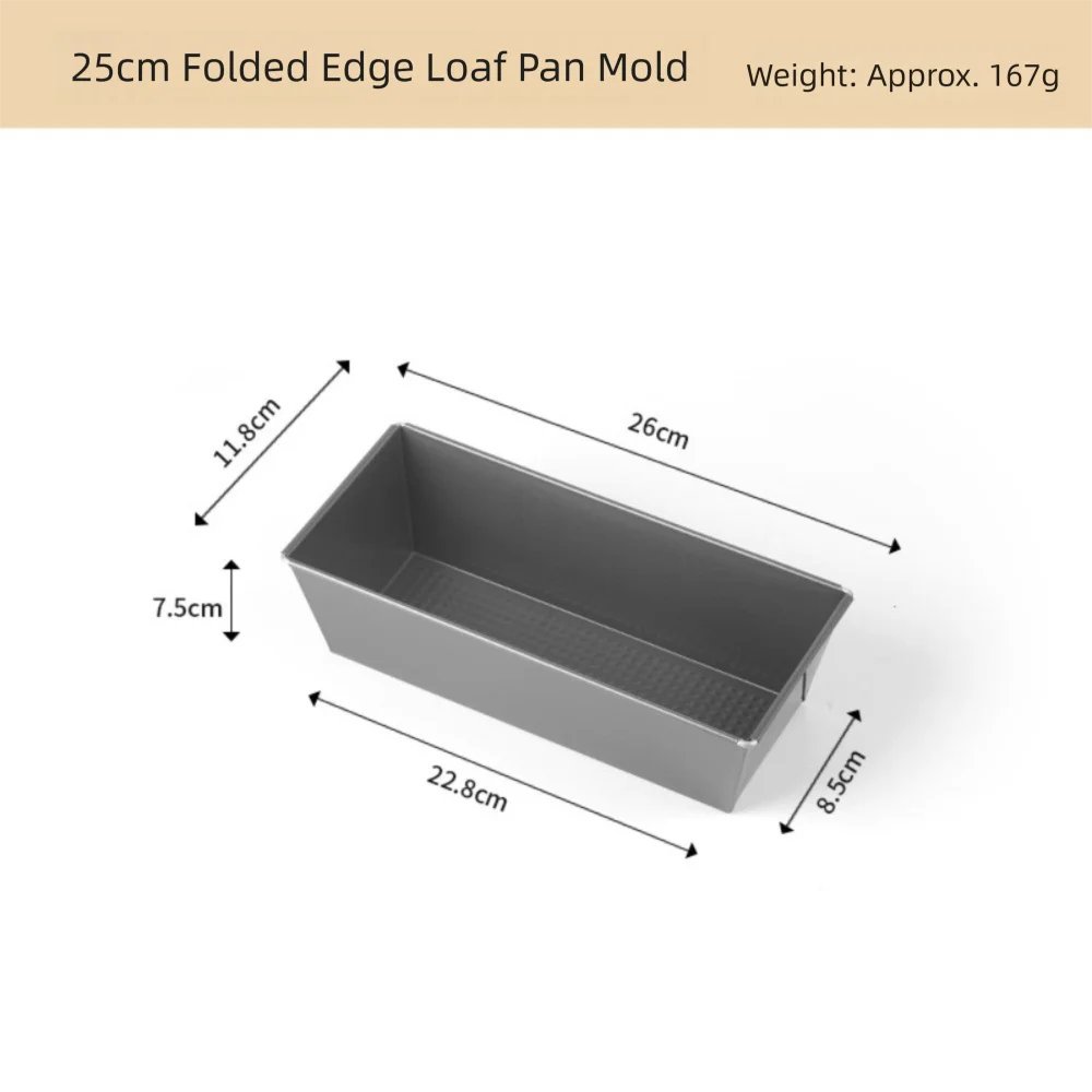 Thickened Carbon Steel Rectangle Loaf Pan Nonstick Baking