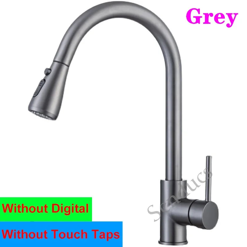 Touch Digital Faucets 304 Stainless Steel Cold Sink