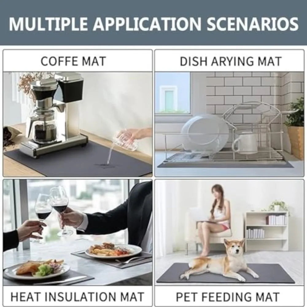 Non Slip Drying Mat Quick Dry Easy Clean