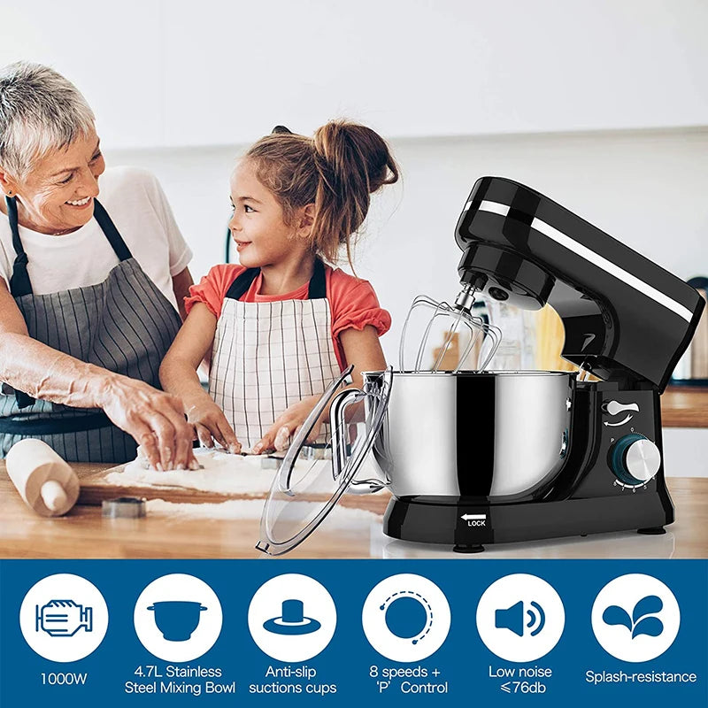 Powerful Stand Mixer Electric Blender Desktop Egg Whisk