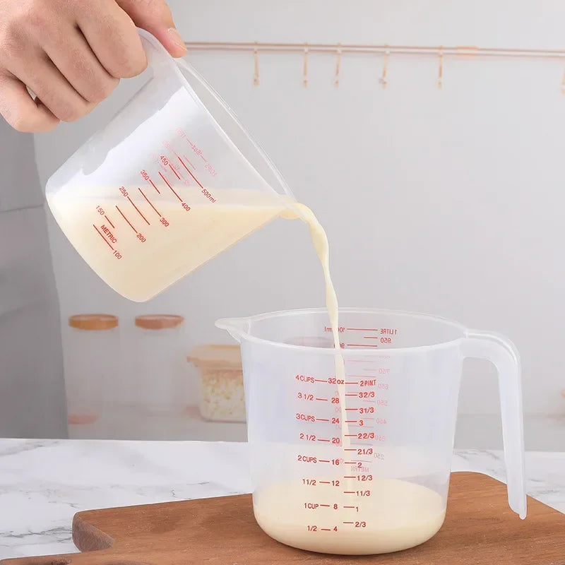 3pcs 250/500/1000ml Measuring Cups Easuring Cup Plastic Jug
