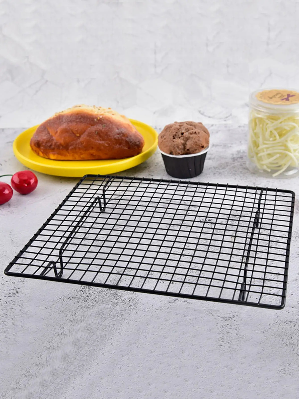 1pc-High Carbon Steel Nonstick Cake Cooling Rack Cooling