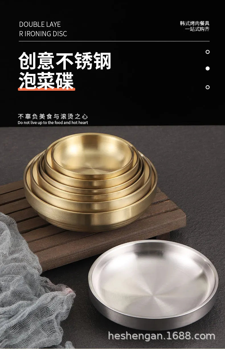 Korean 304 Stainless Steel Sauce Dish Small Dish