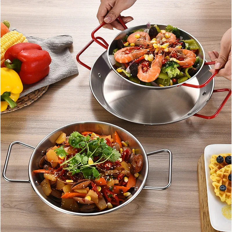 Paella Pan Smart Utensils Kitchenware Skillet Frying Stove