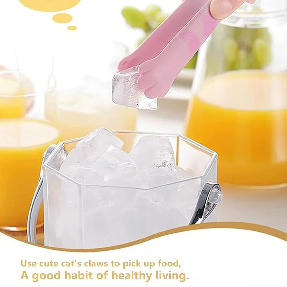 Japanese Cat Paw Shape Food Tongs Cute Cartoon