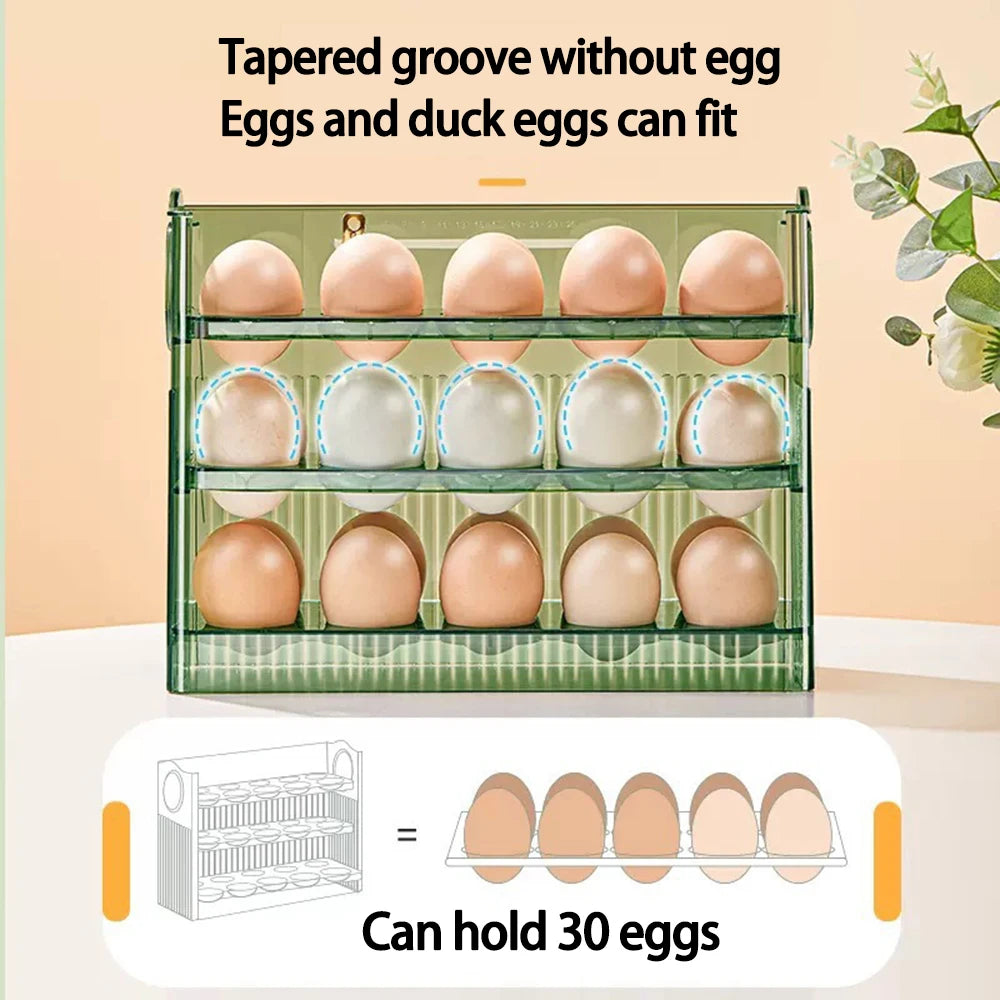 Large Capacity Egg Fridge Storage Box - Multi-Layer