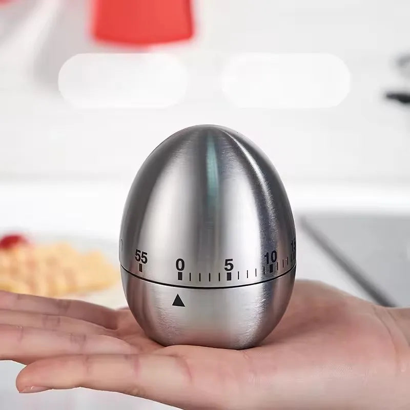 Stainless Steel Timer Mechanical Cooking Egg Alarm Clock