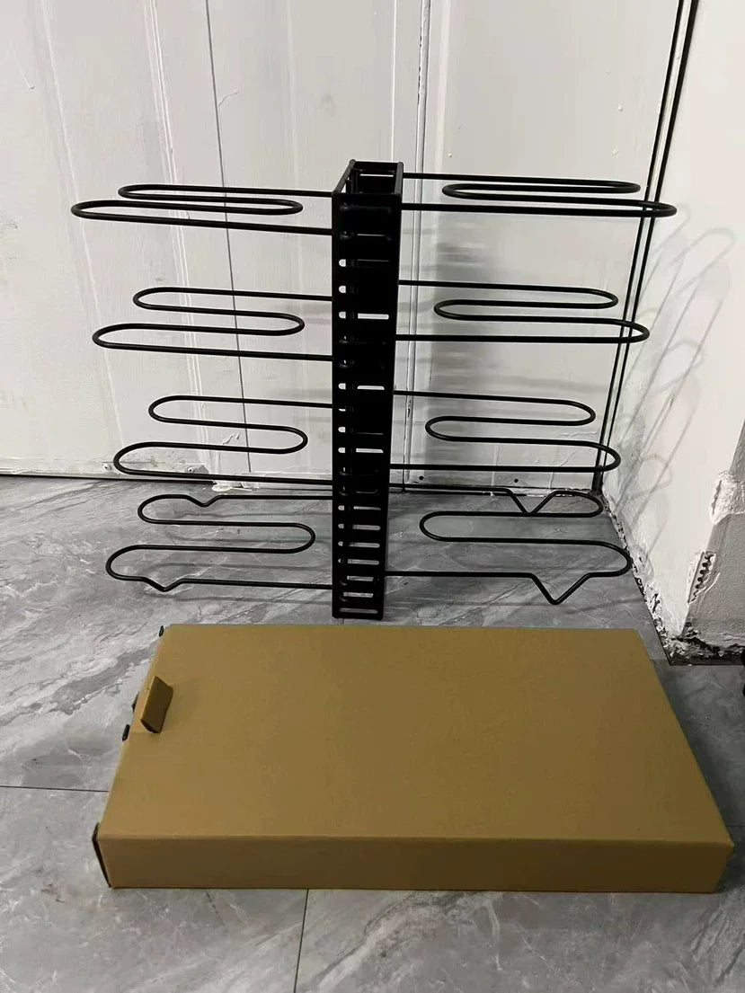 Heavy Duty Metal Tier Cookware Storage Rack Space