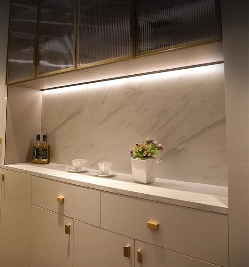 Ultra-Thin Led Cabinet Shelf Edge Aluminum Profile 45