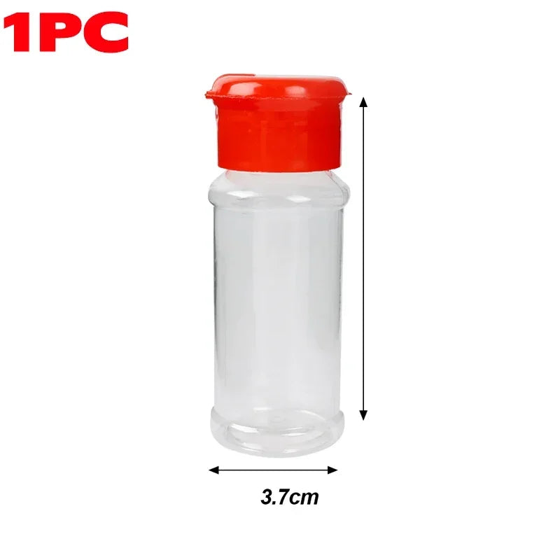 Clear Spices Bottle Salt Pepper Shakers Plastic Barbecue