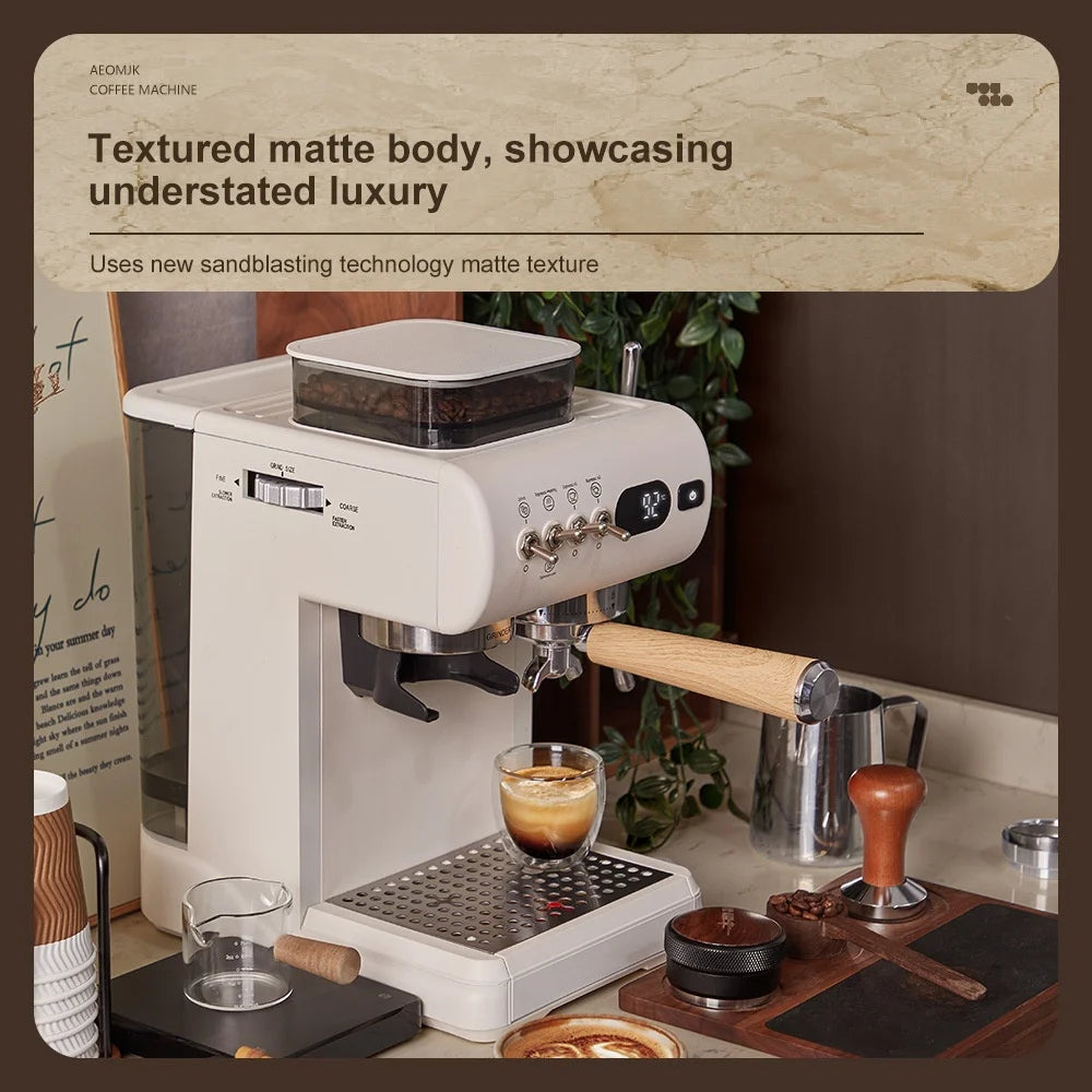 Semi-Automatic Espresso Machine Built-In Grinder & Cold Dual