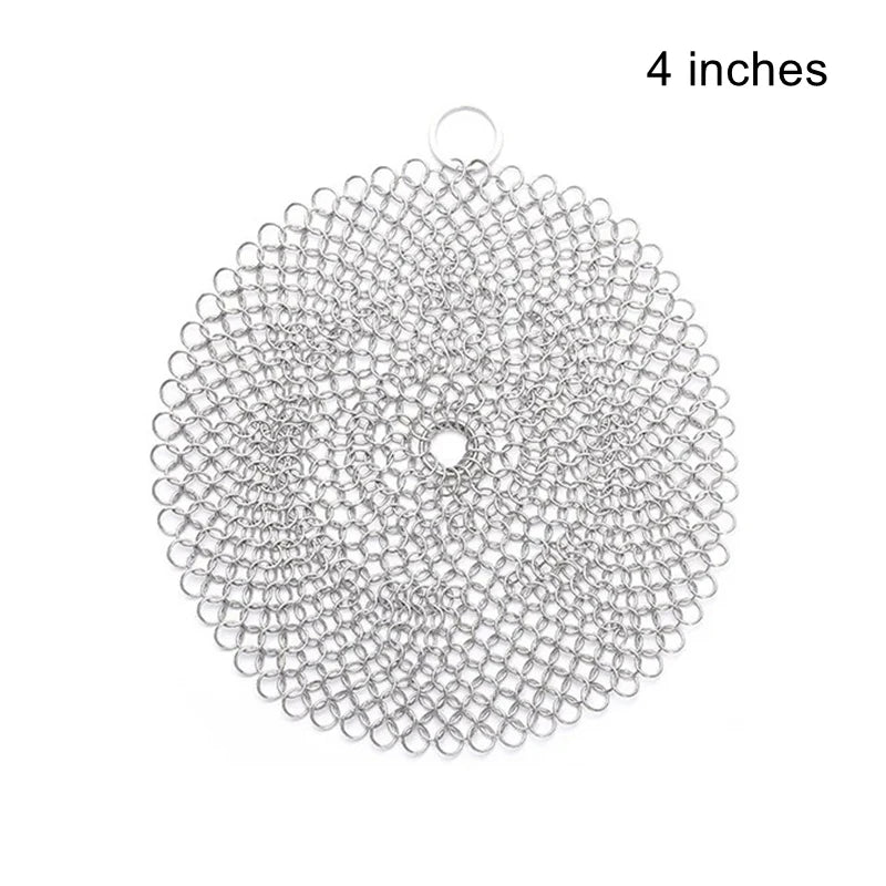 Cleaning Ring Stainless Steel Cleaner Chainmail Scrubber Reusable