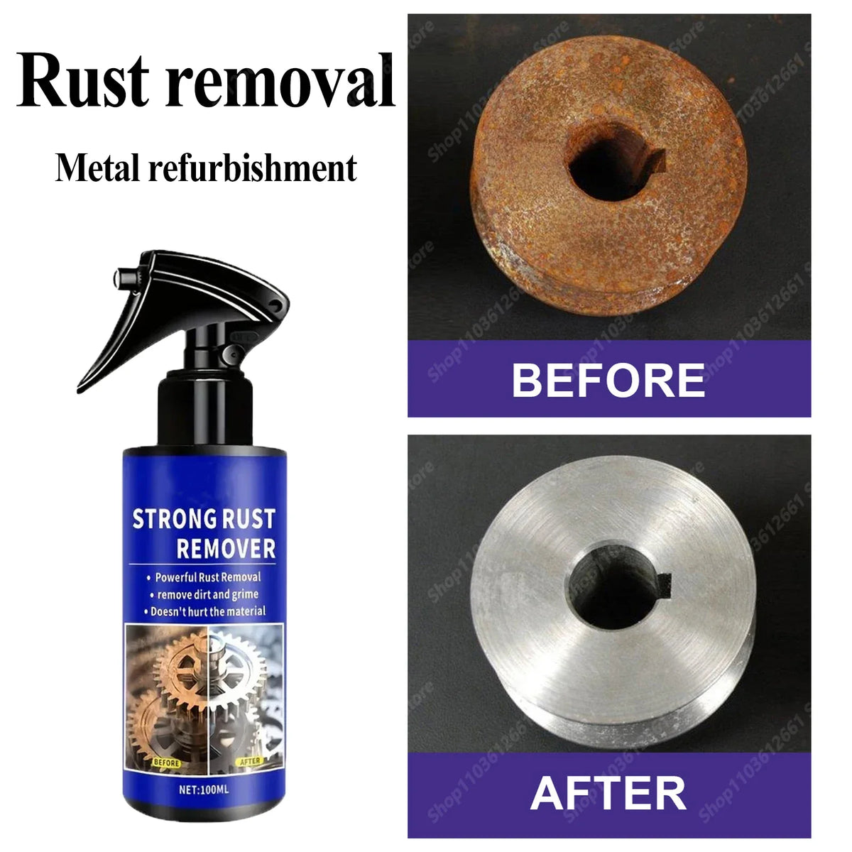 Car Rust Remover Auto Exhaust Pipe Rust Derusting