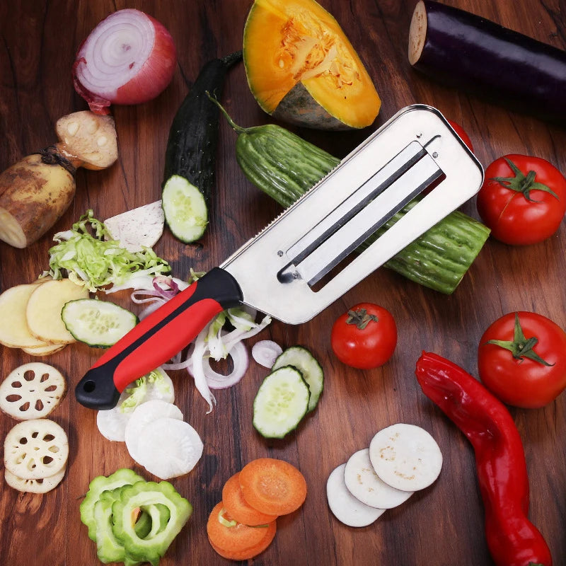 Stainless Steel Double-Layer Slicer Cabbage Slicer Shredder
