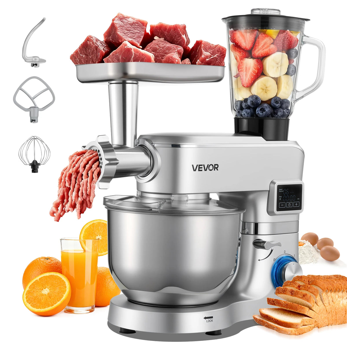Succebuy 7/6/7 8l Stand Mixe Electric Mixer 1500w