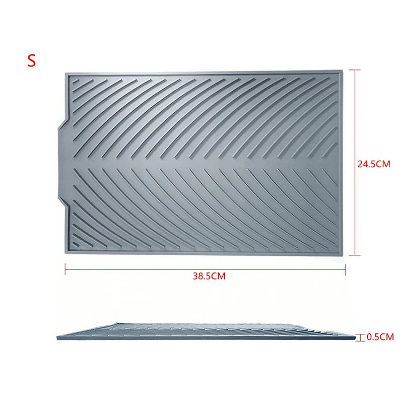 Silicone Draining Board Mat Dish Drying Mat Draining
