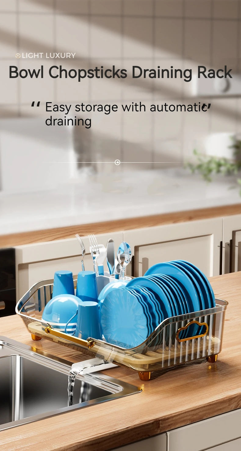 Luxury Dish Drying Rack Eco-Friendly Drainer Rack Drain