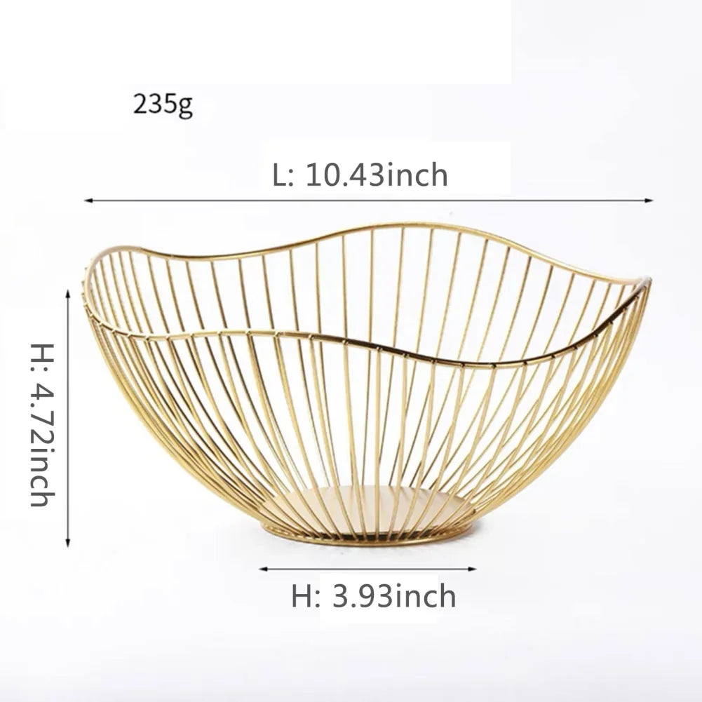 Multi Size Metal Fruit Basket Iron Snack Bread