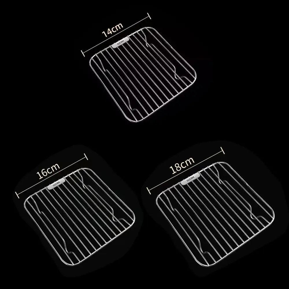 Round Square Cooking Rack 304 Stainless Steel Thicken