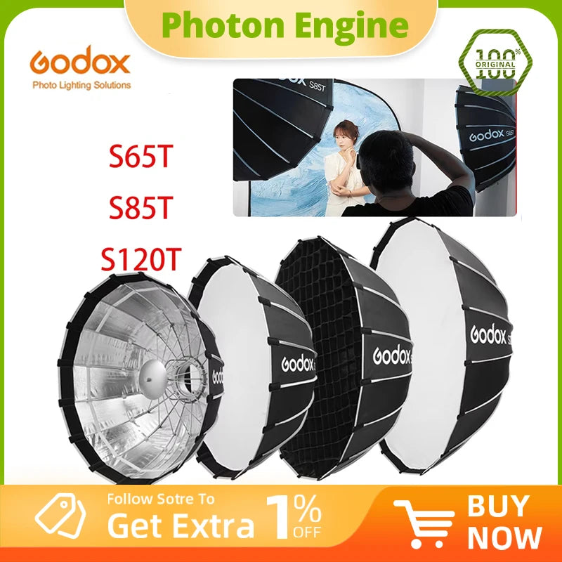 Godox S65t S85t S120t Umbrella Style Quick Installation