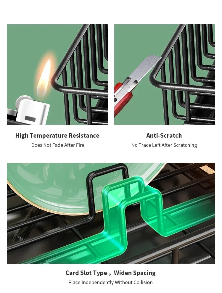 Dish Drying Rack Cutlery Rack Drain Tray Drip