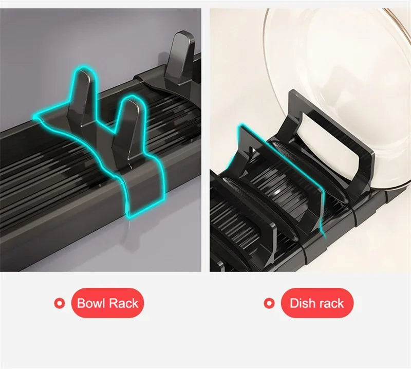 Under Cabinet Bowl Dish Rack Cabinet Drawer Storage