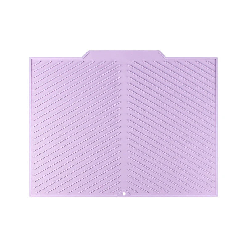 Dish Drying Mat-Silicone Drying Pad Counter Non-Slip Drain