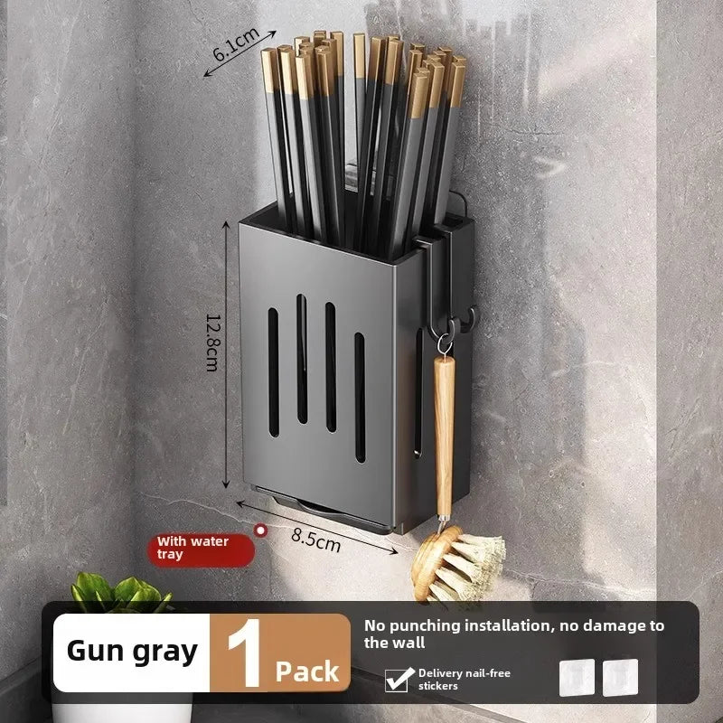 1pc Chopsticks Holder Hanging Utensil Drying Rack Hooks