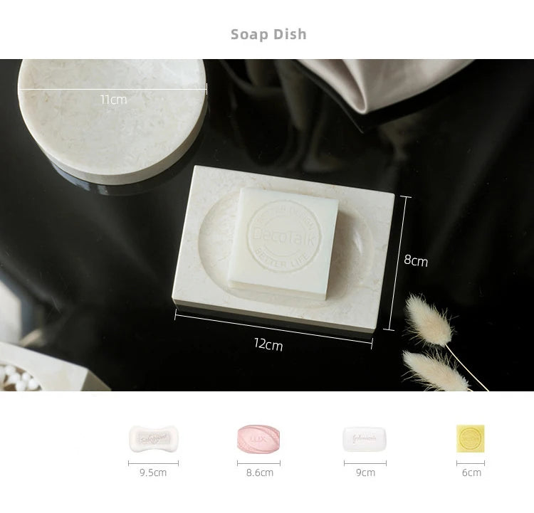 Crema Nuova Natural Marble Bathroom Elegent Soap Dish