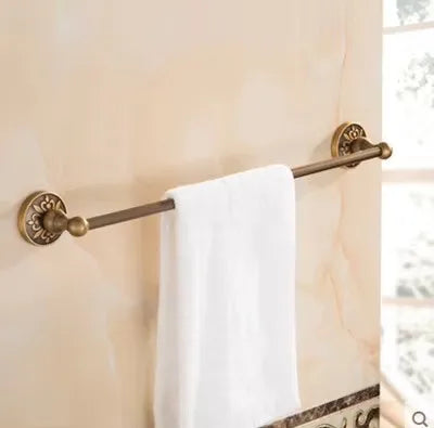 Tuqiu Bathroom Antique Bronze Carved Aluminum Bath Hardware