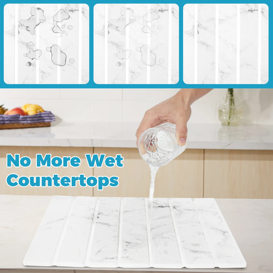 Drying Mat Foldable Stone Dish Absorbent Drying Mat