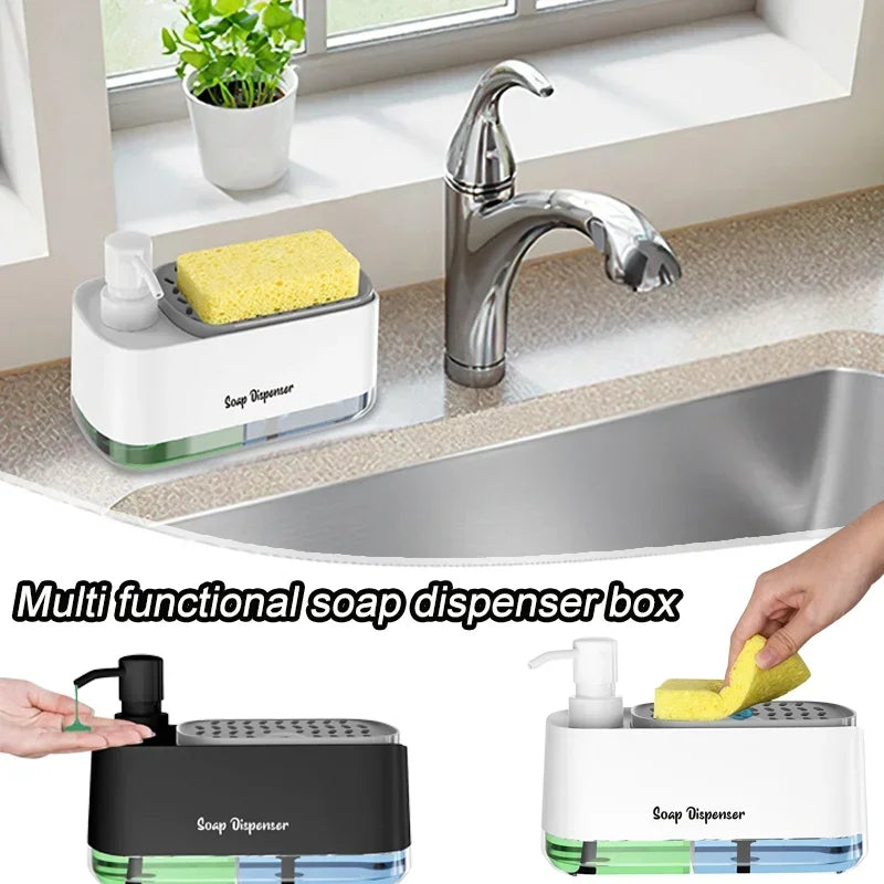 Space Saving Dual Pump Soap Dispenser In1 Organizer