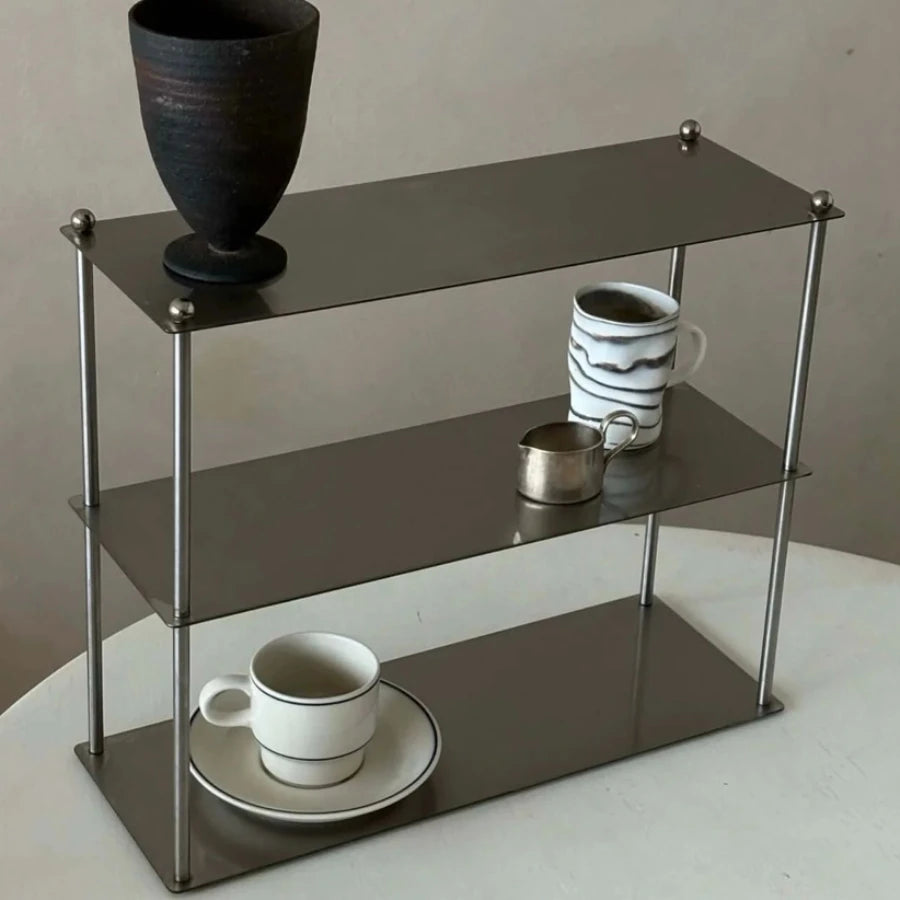 Minimalist Stainless Shelves Steel Three Layers Storage Rack