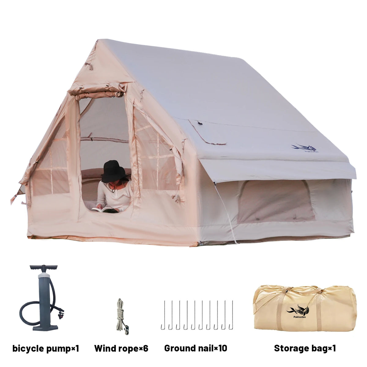 Inflatable Tents Camping Easy Setup Family Tent Glamping