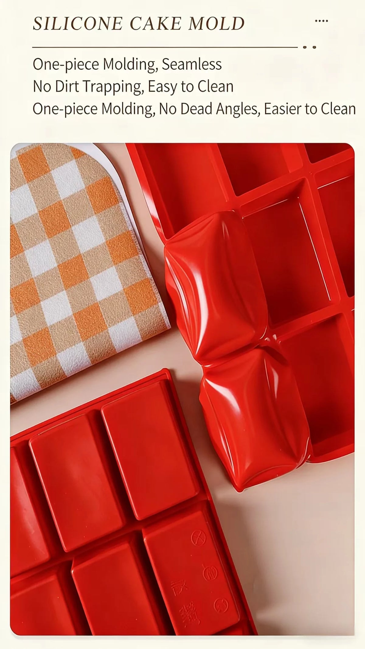 Big 9-Cavity Silicone Mini Loaf Pan Baking Cake
