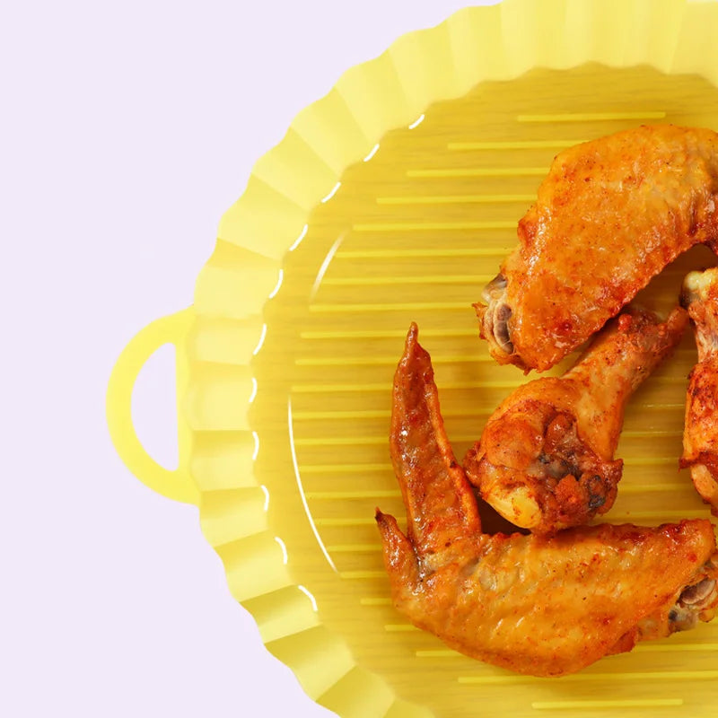 Silicone Air Fryer Liner Round Airfryer Oven Baking