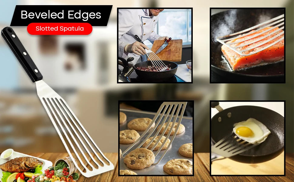Metal Frying Spatula Cast Iron Skillet Fish Egg