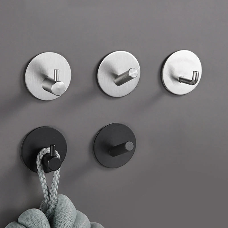 4pcs Waterproof Bathroom Robe Coat Towel Hanger Hooks